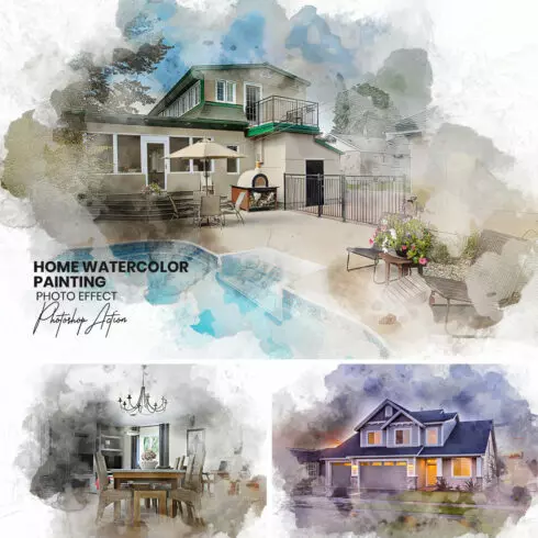 Home Watercolor Painting Action cover image.
