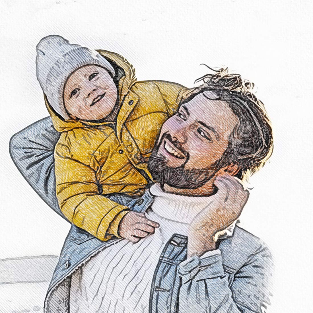 Colored Pencil Art Photoshop Action cover image.