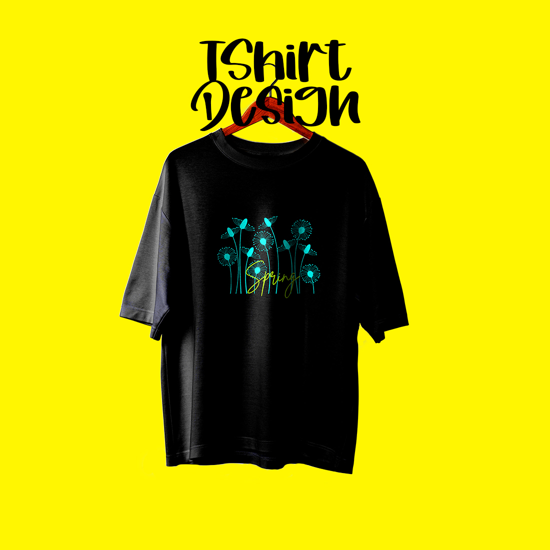 Spring Flower Tshirt Design cover image.