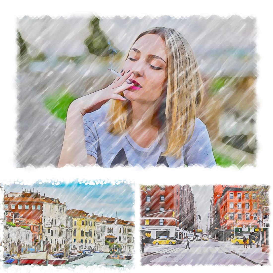 Watercolor Digital Painting Action preview image.