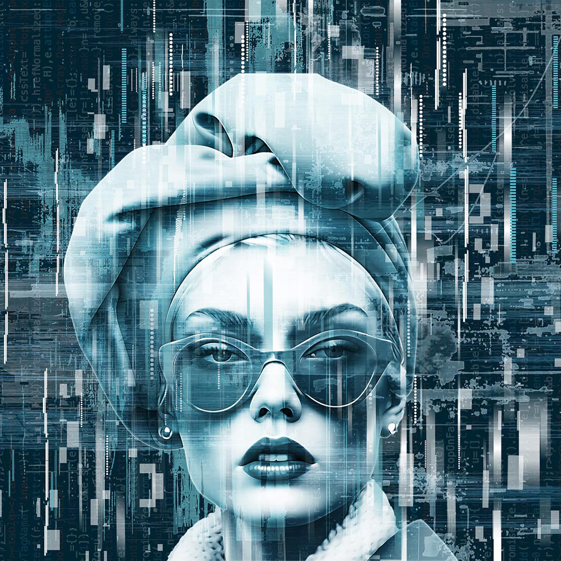 Vibrant Glitch Photo Effect Bundle preview image.
