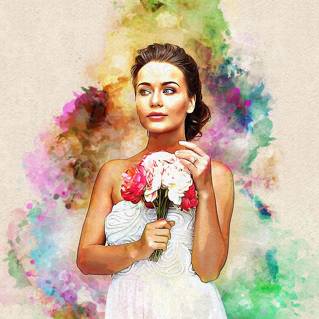 Watercolor Brush Art Action preview image.