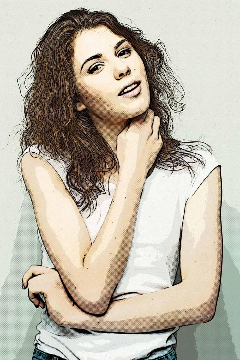 Ink Slinger Comics Photoshop Action pinterest preview image.