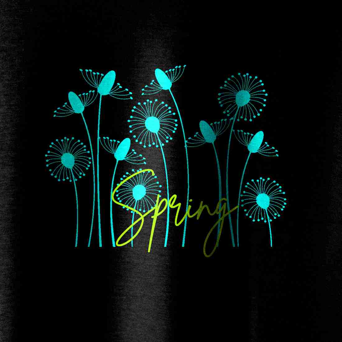 Spring Flower Tshirt Design preview image.