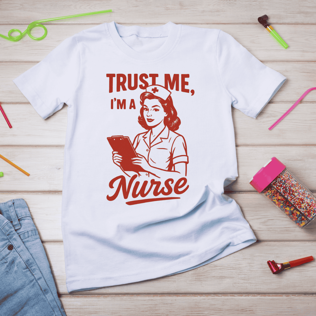 Trust me I'm a Nurse | sassy & funny nursing SVG/PNG preview image.