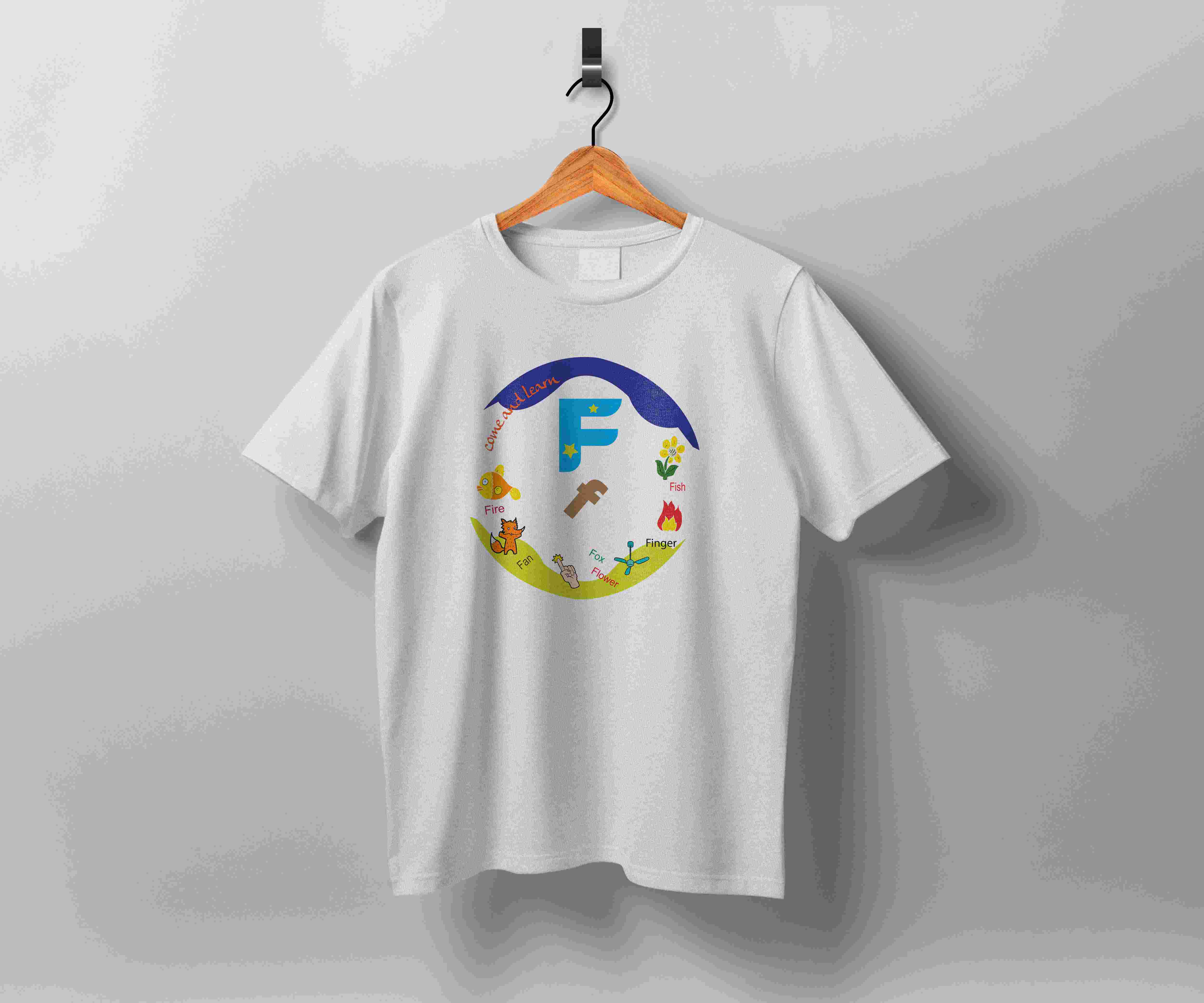 f letter tshirt 823