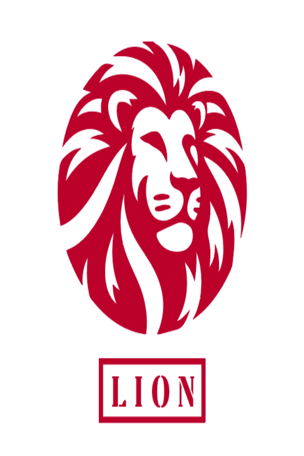 Lion Logo pinterest preview image.