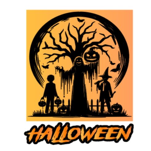 Halloween Tshirt Design cover image.