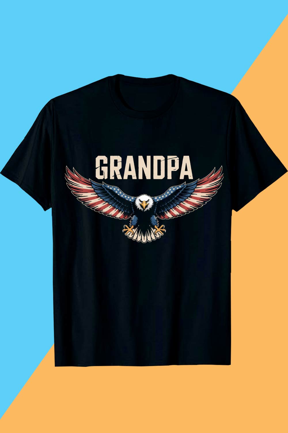 Granpa Bald Eagle T shirt T shirt Design PNG pinterest preview image.