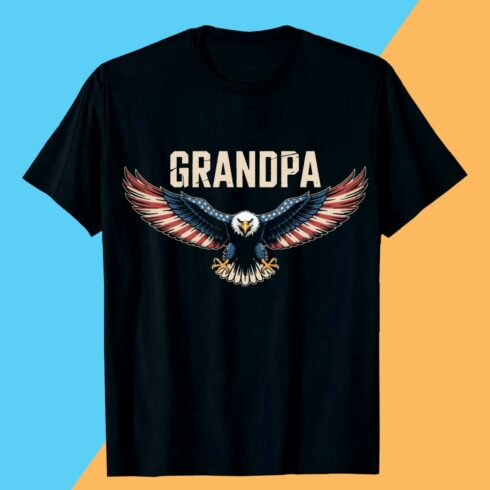 Granpa Bald Eagle T shirt T shirt Design PNG cover image.