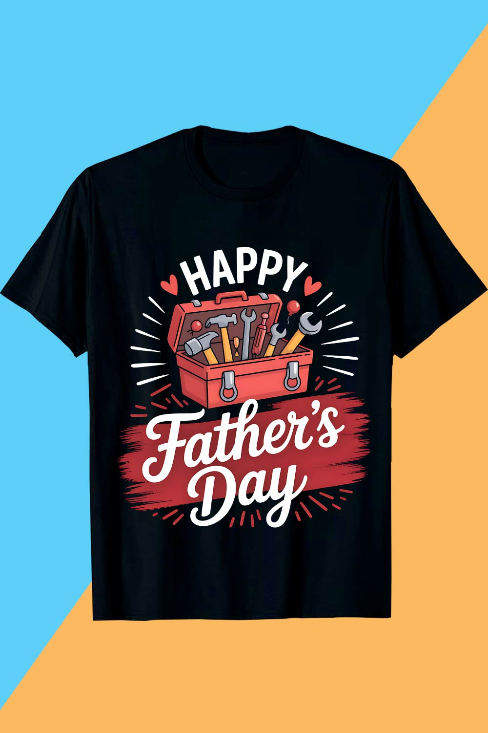 Happy-Father-Day fathers day t shirt design, dad t-shirt, Father’s Day T-shirt Design PNG pinterest preview image.