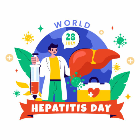 10 World Hepatitis Day Illustration cover image.