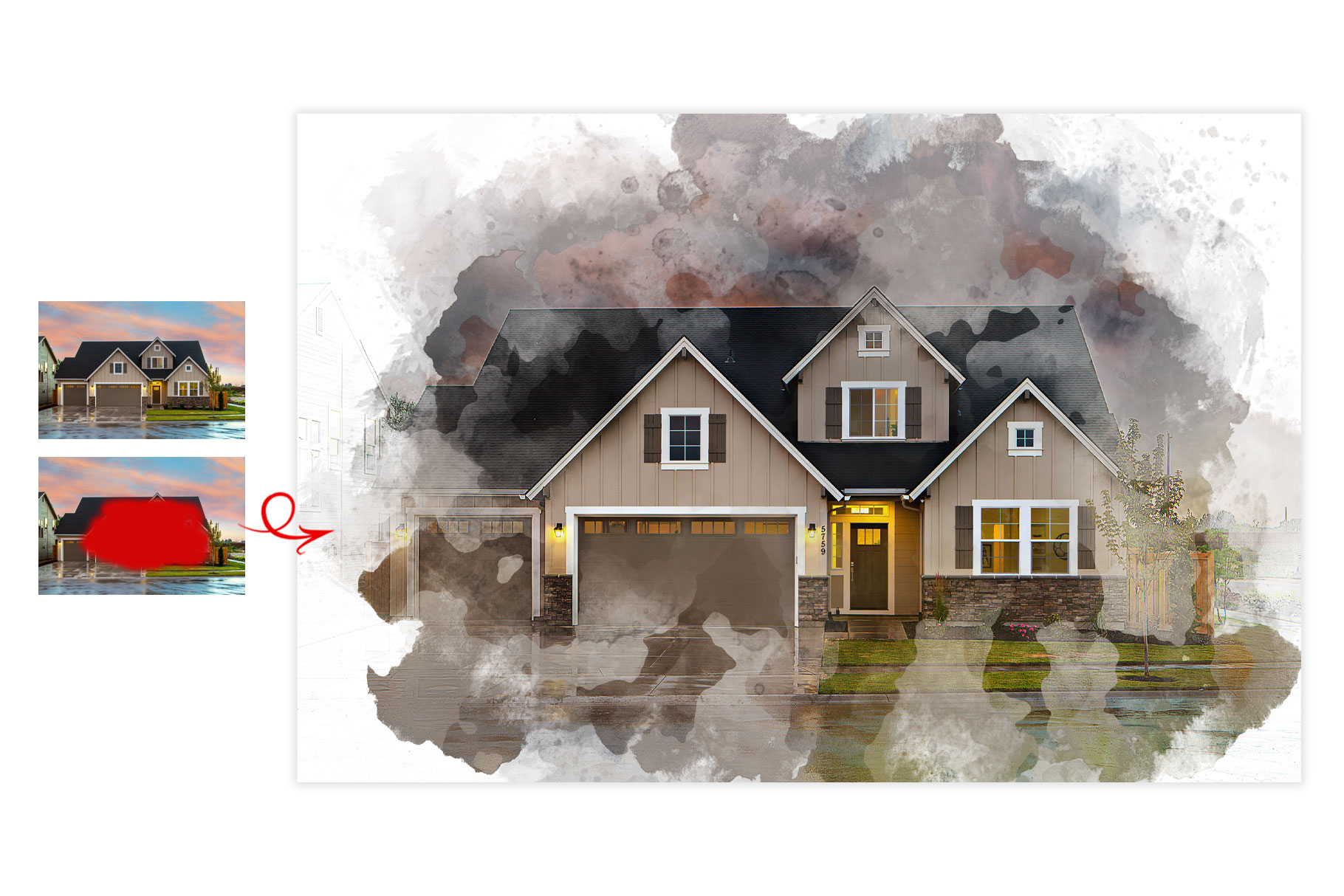 home watercolor painting d 333