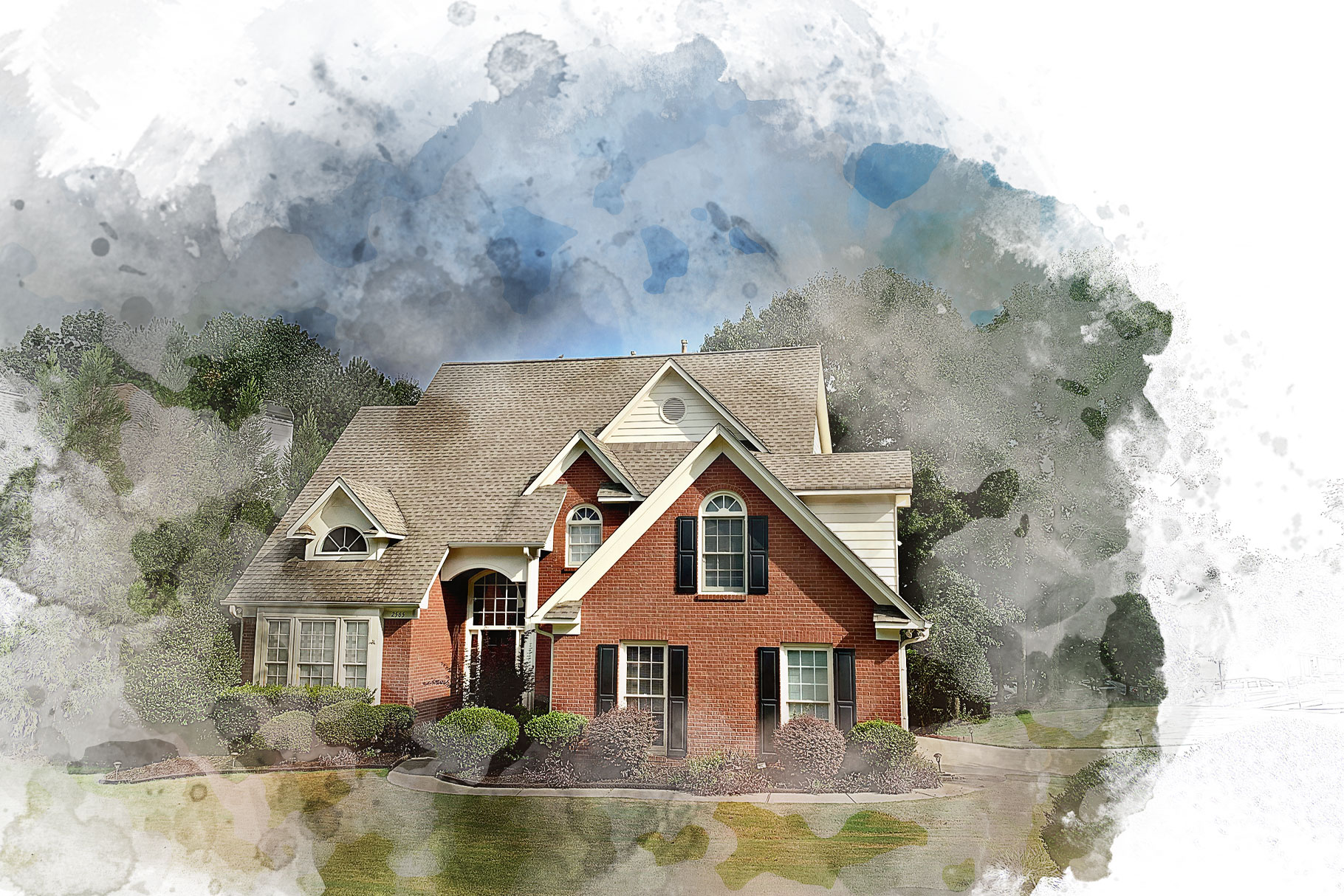 home watercolor painting h 428
