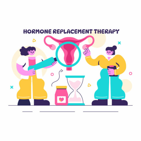 10 Hormone Replacement Therapy Illustration cover image.