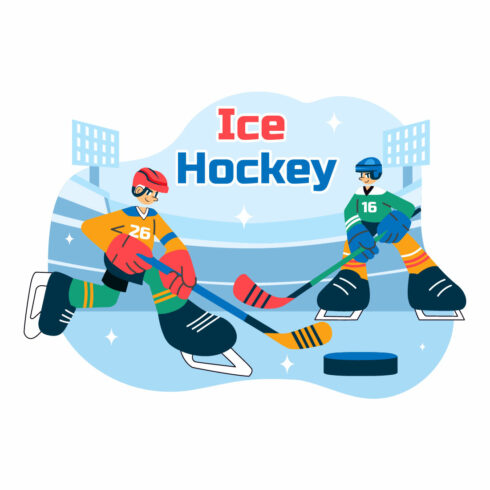 10 Ice Hockey Player Sport Illustration cover image.