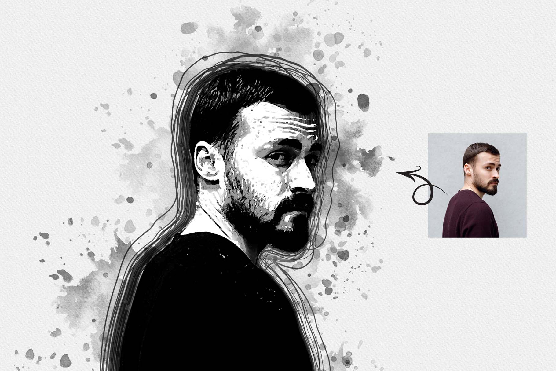 inktober drawing photoshop action 10 533