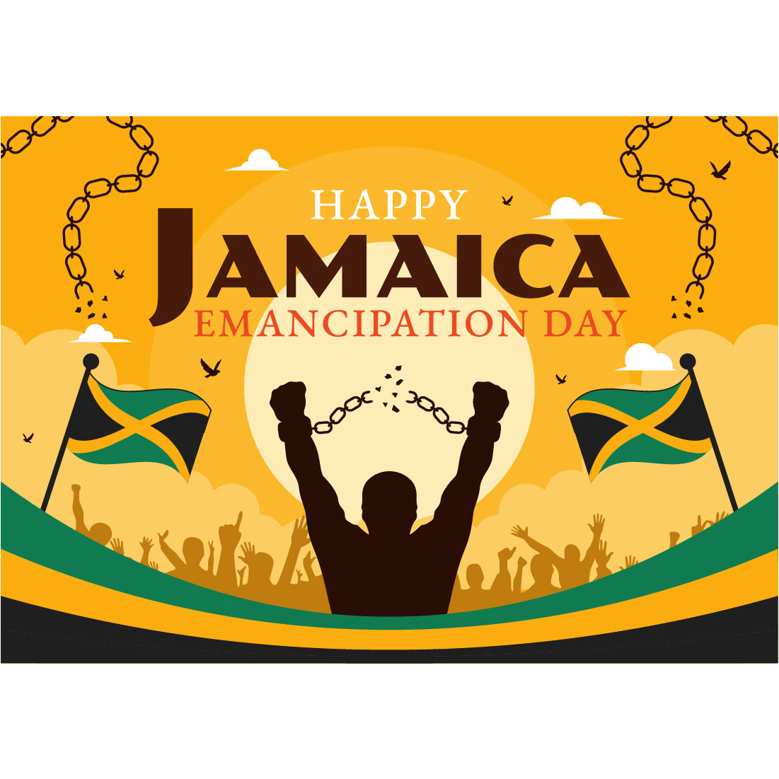 10 Jamaica Emancipation Day Illustration cover image.