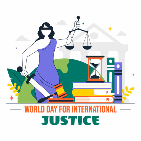 10 World Day for International Justice Illustration cover image.