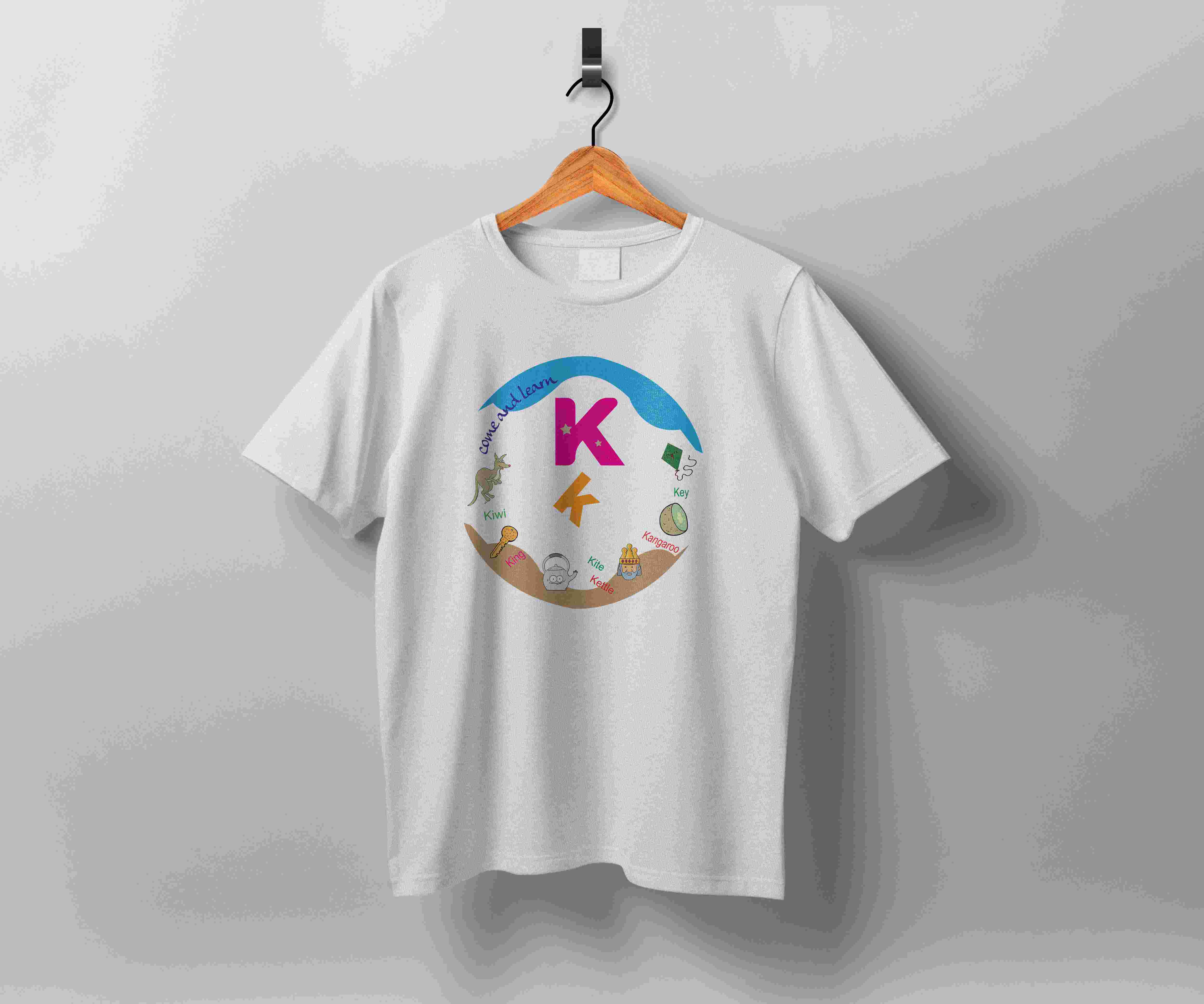 k letter tshirt 313