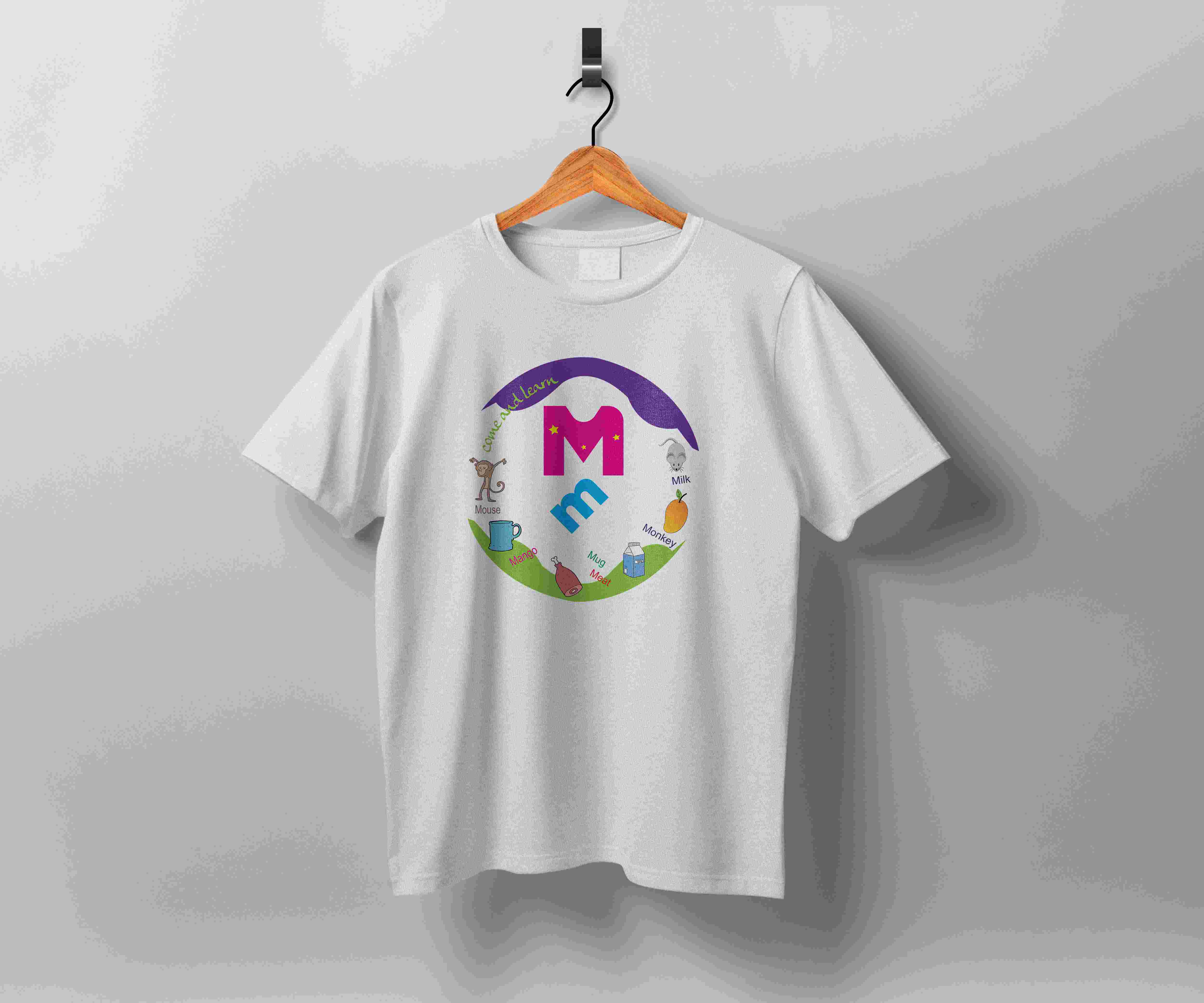 m letter tshirt 61