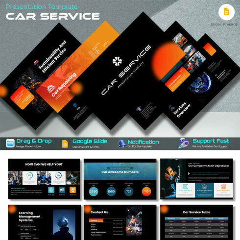 Car Service Company Google Templates cover image.