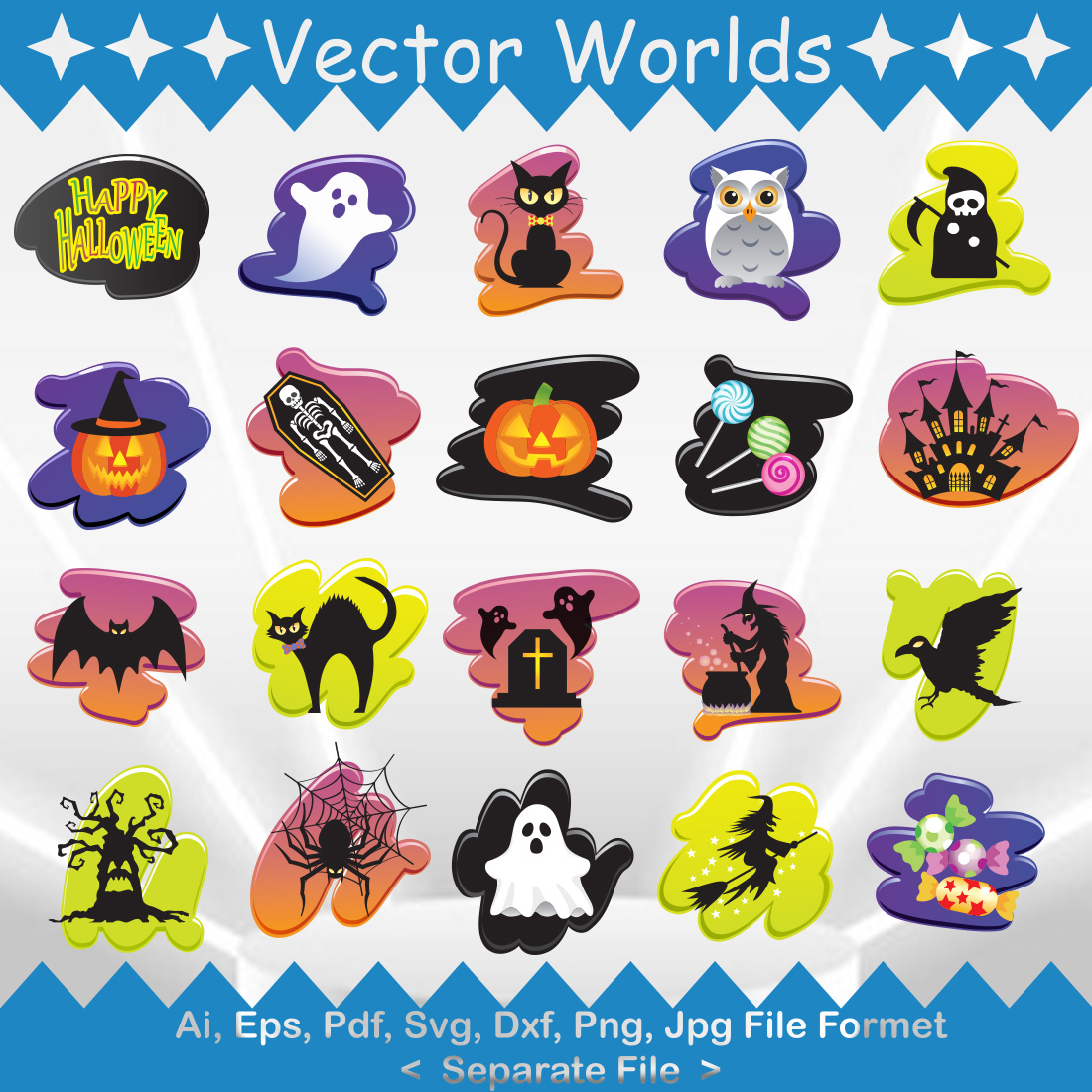 Halloween SVG Vector Design cover image.