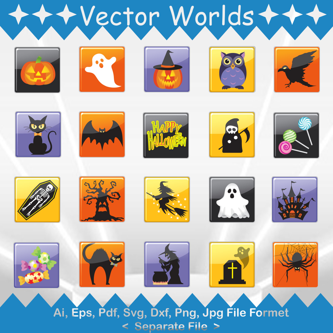 Halloween SVG Vector Design preview image.