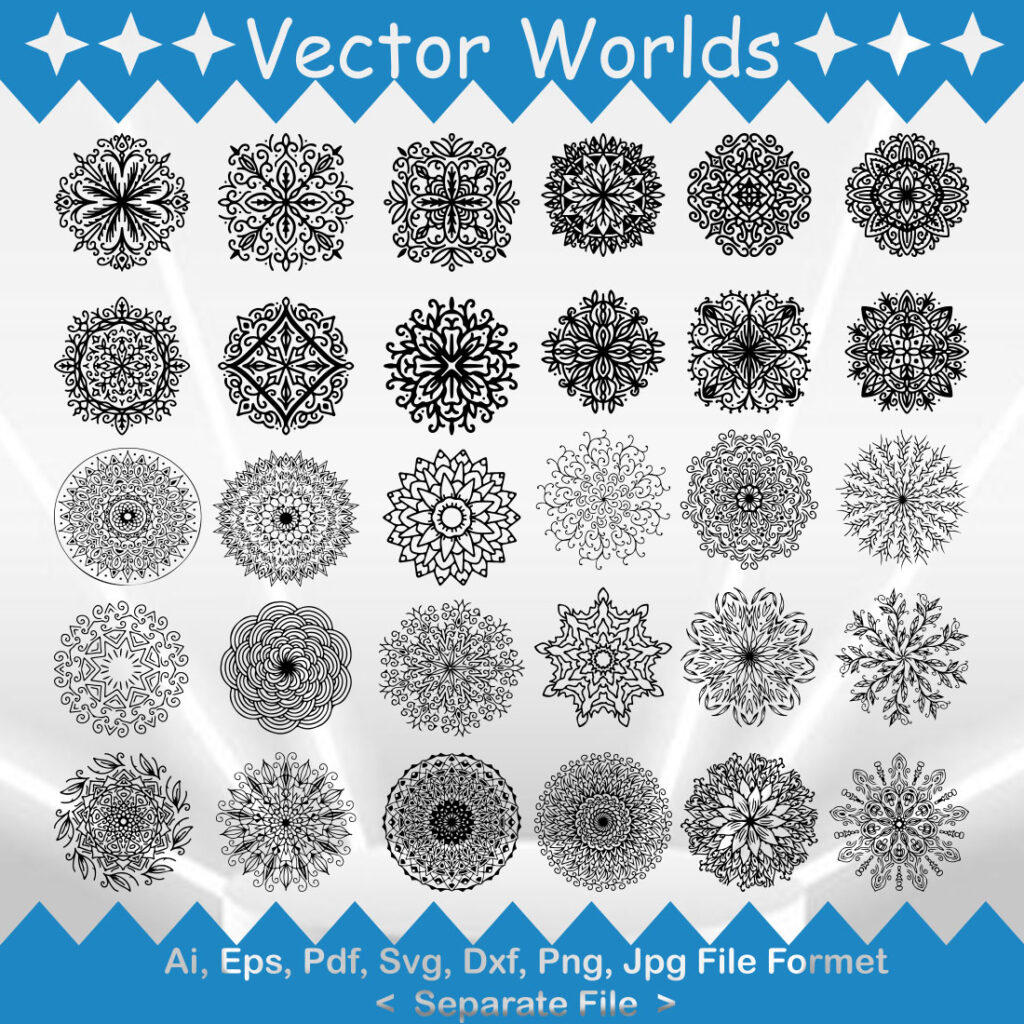 Mandala Art SVG Vector Design - MasterBundles
