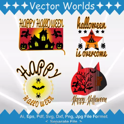 Halloween SVG Vector Design cover image.