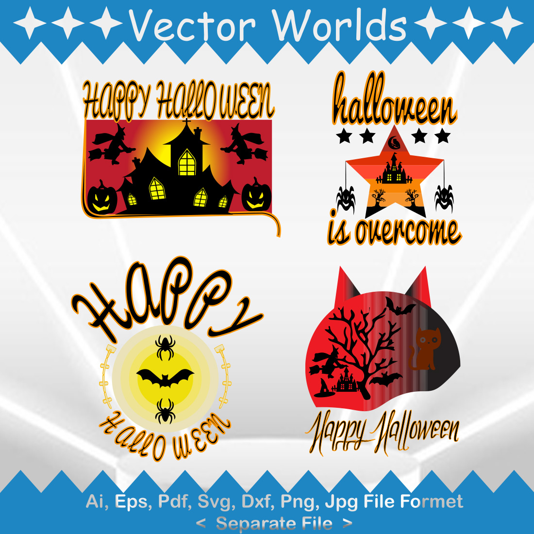 Halloween SVG Vector Design preview image.