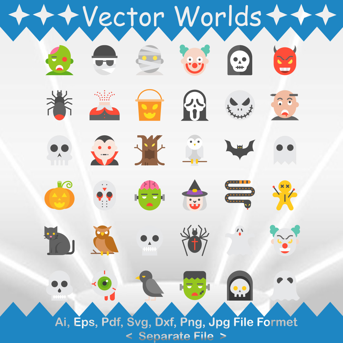 Halloween SVG Vector Design cover image.
