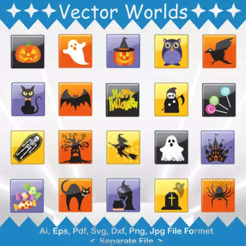 Halloween SVG Vector Design cover image.