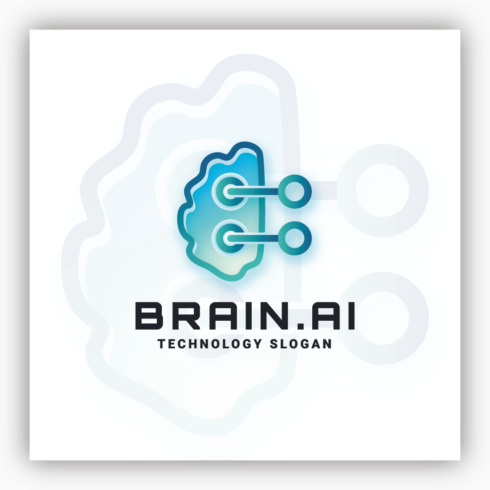 BrainAI – Futuristic Tech & AI Logo Design cover image.
