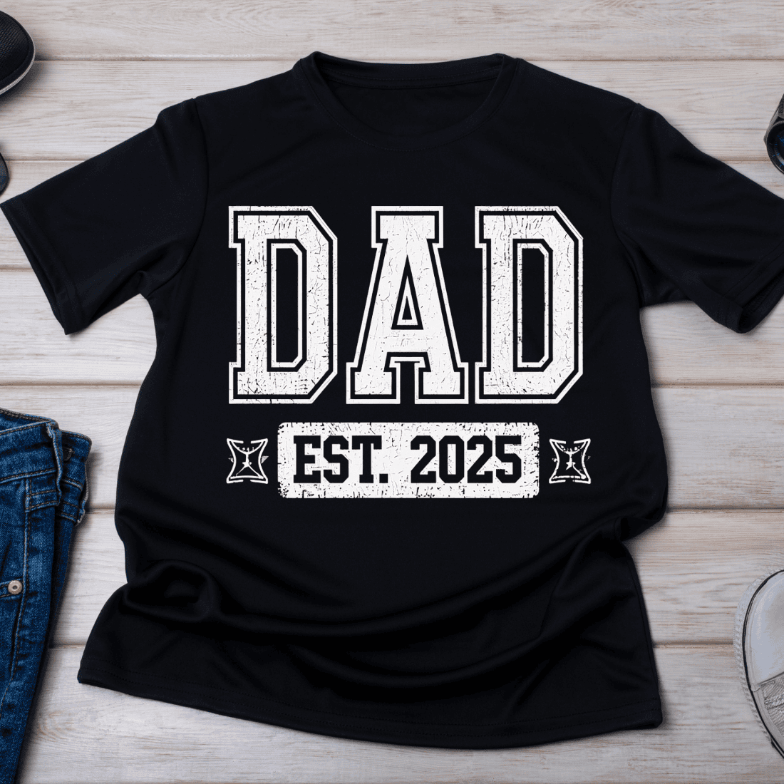 Dad Est 2025 T-Shirt Design cover image.
