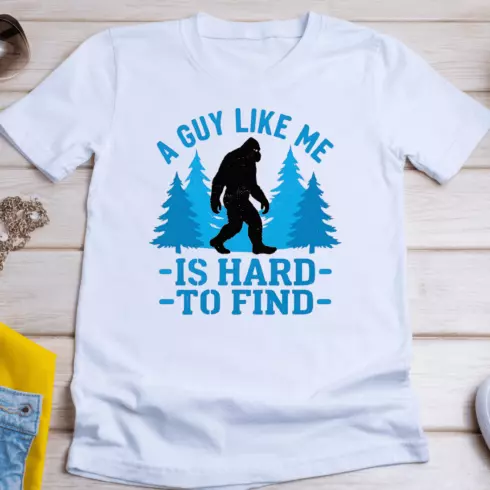 Bigfoot Hard to Find T-Shirt Design cover image.