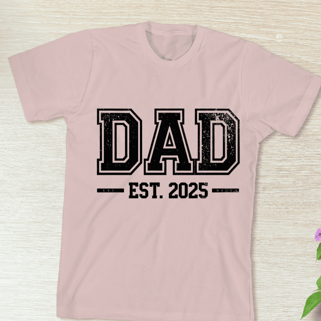 New Dad 2025 T-Shirt Design preview image.