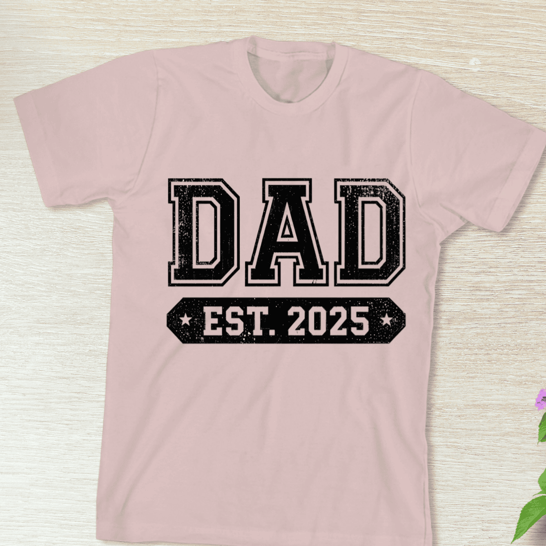 Father Established 2025 T-Shirt Design preview image.