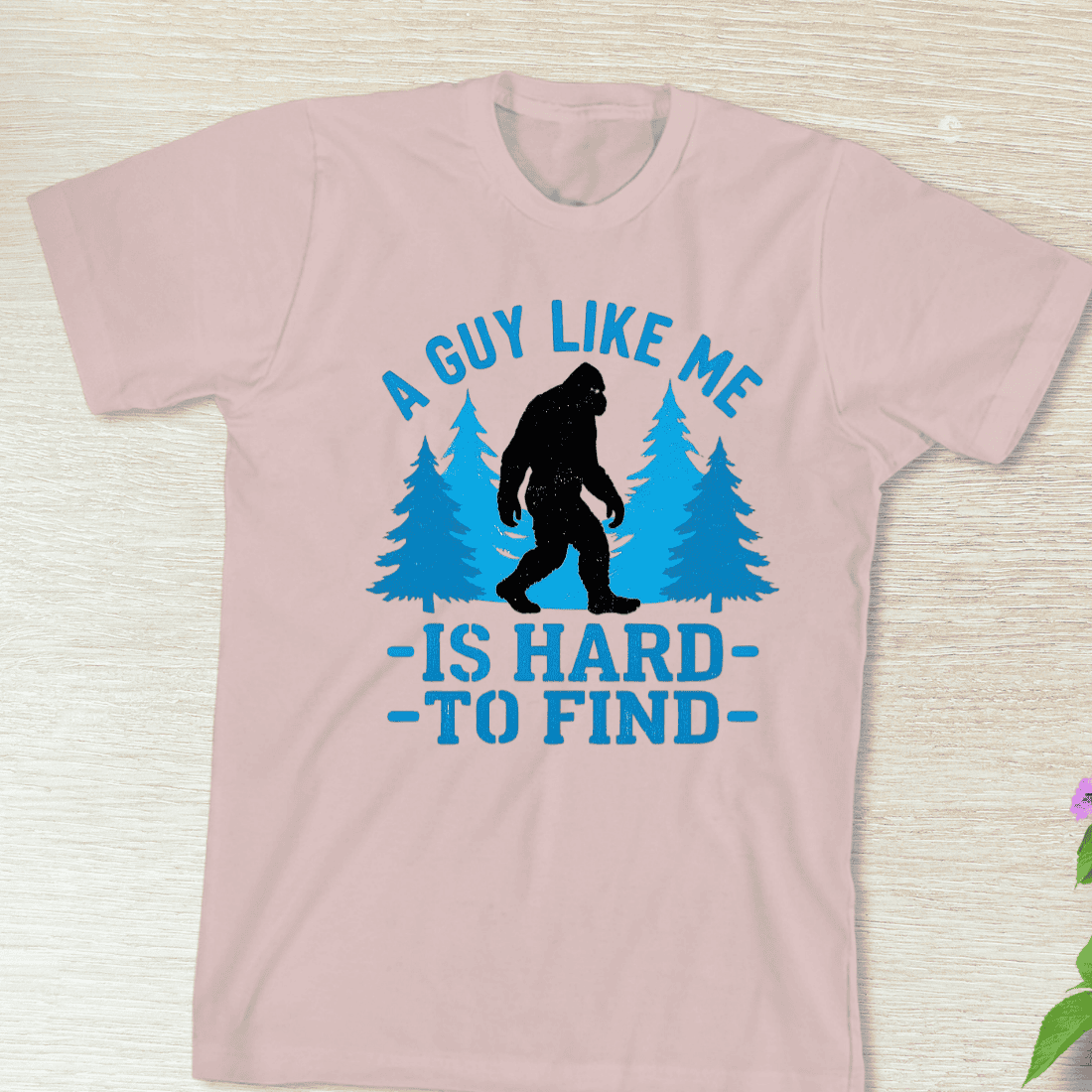 Bigfoot Hard to Find T-Shirt Design preview image.