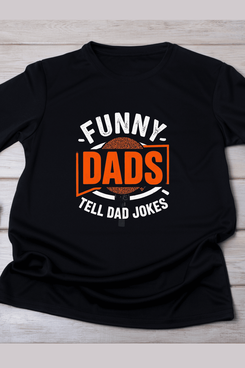 Funny Dads Tell Dad Jokes Microphone T-Shirt Design pinterest preview image.