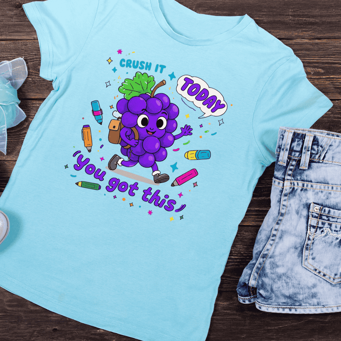 Crush It Today T-Shirt Design preview image.