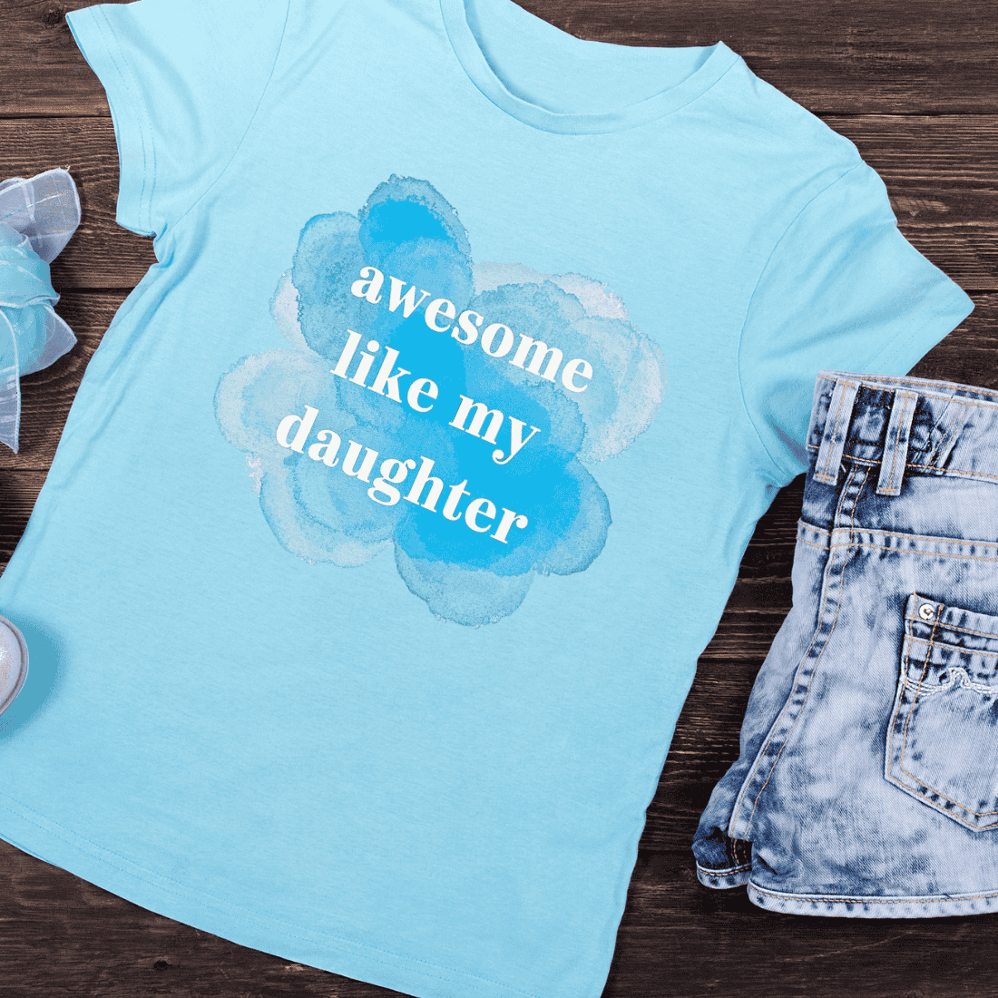 Daughter Pride Quote T-Shirt Design preview image.