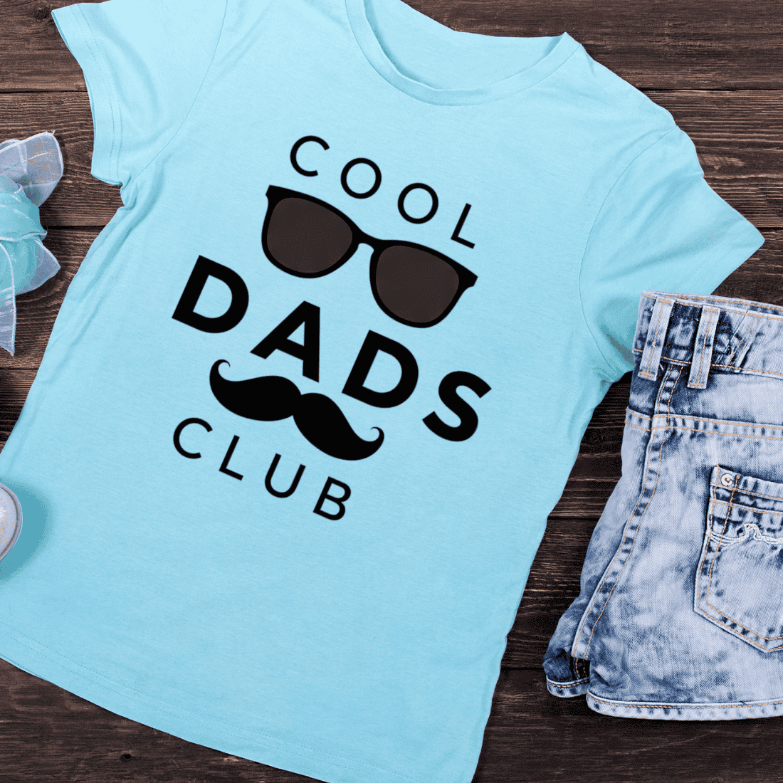 Fathers Day Cool Dad T-Shirt Design preview image.