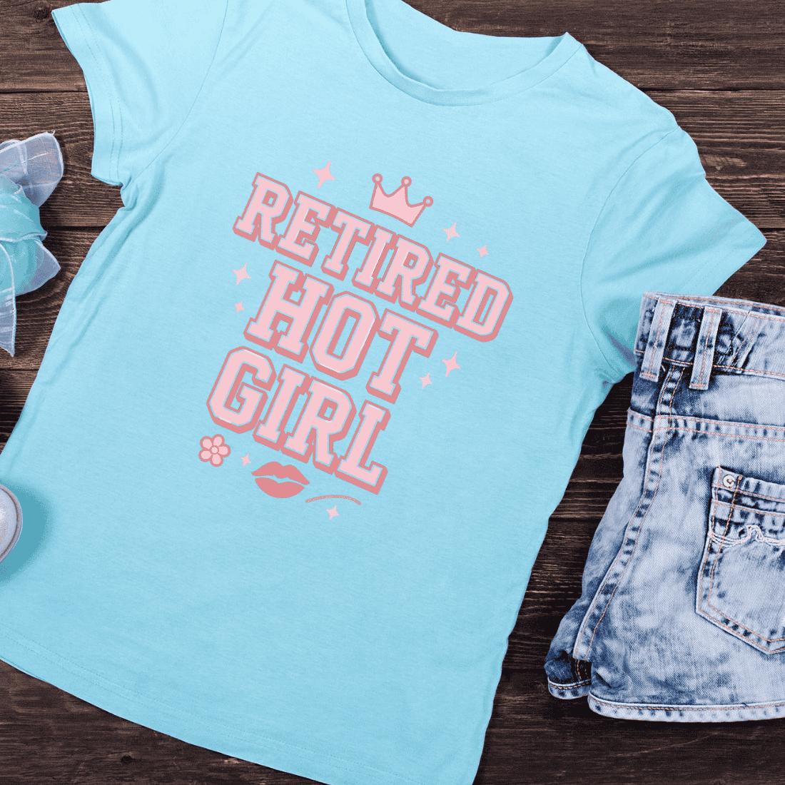 Funny Retirement Quote for Women T-Shirt Design preview image.