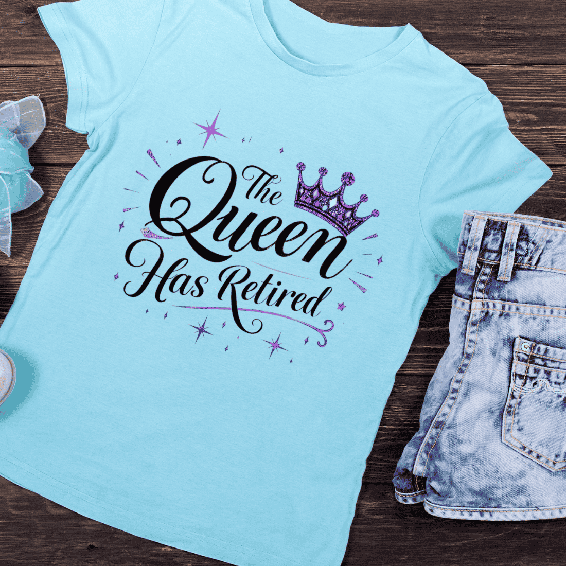 Royal Retirement T-Shirt Design preview image.