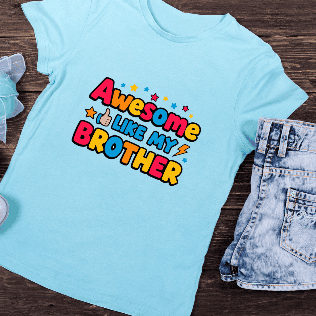 Funny Sibling Appreciation T-Shirt Design preview image.