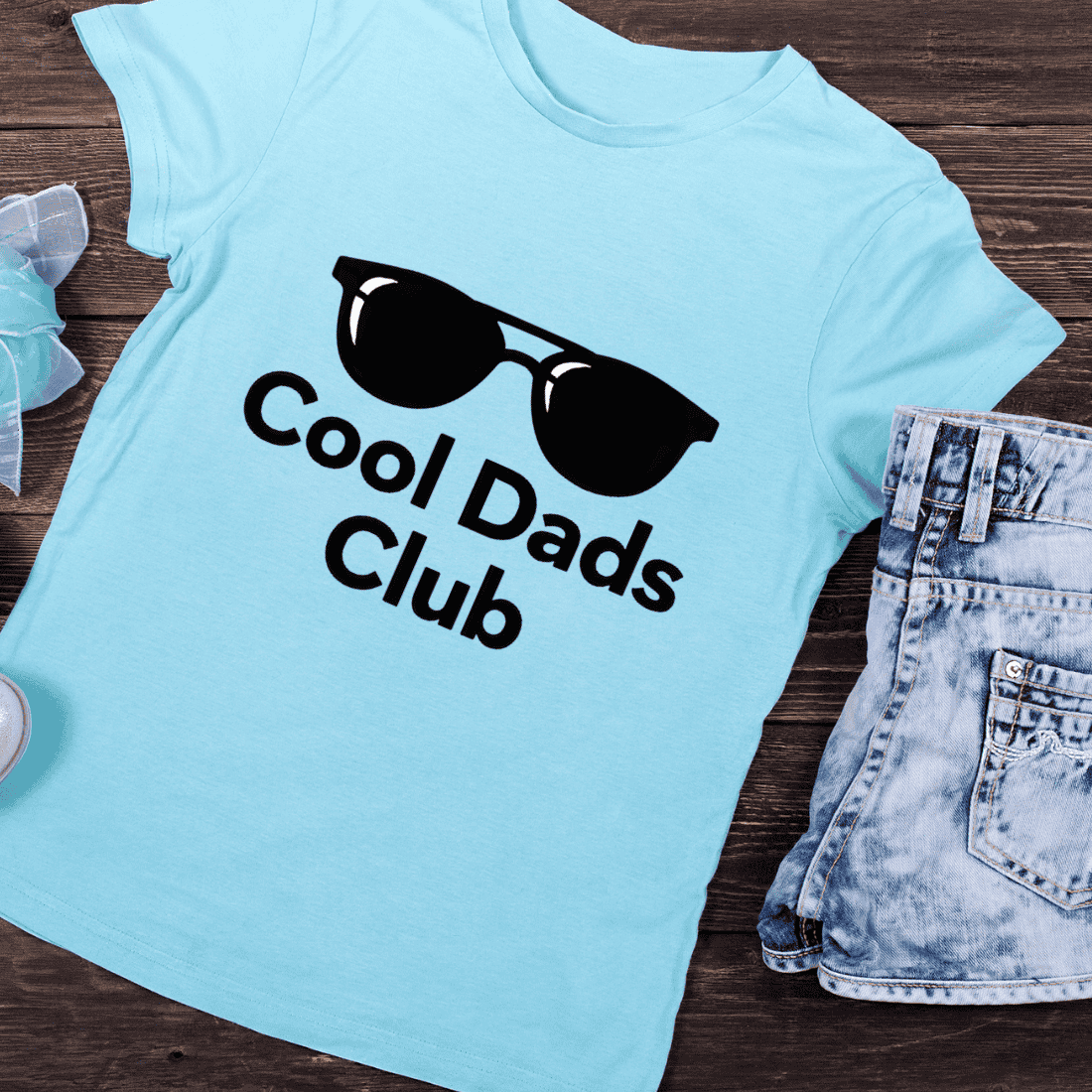Modern Dad Sunglasses T-Shirt Design preview image.
