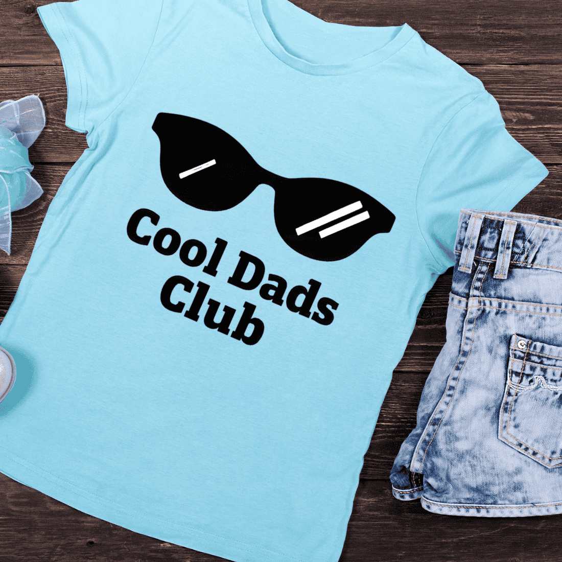 Cool Dads Club Sunglasses T-Shirt Design preview image.