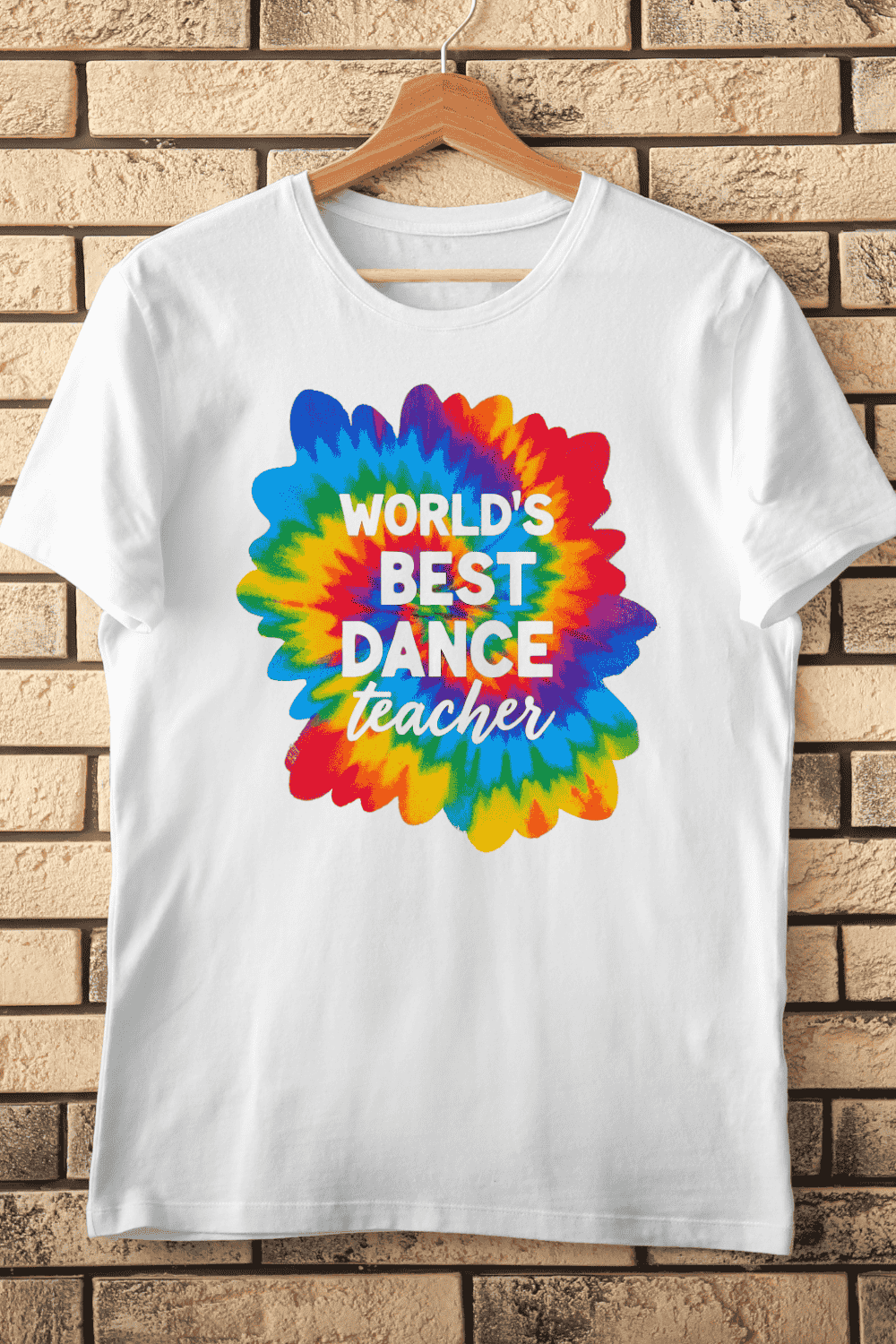 Tie Dye Dance Instructor T-Shirt Design pinterest preview image.