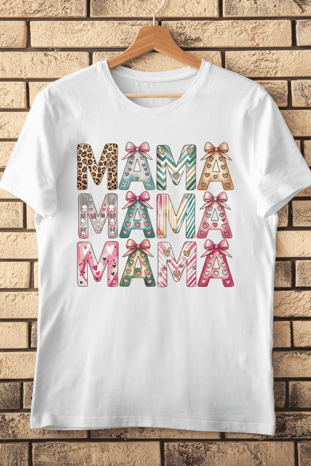 Fun Mama Best Mom Ever T-Shirt Design pinterest preview image.